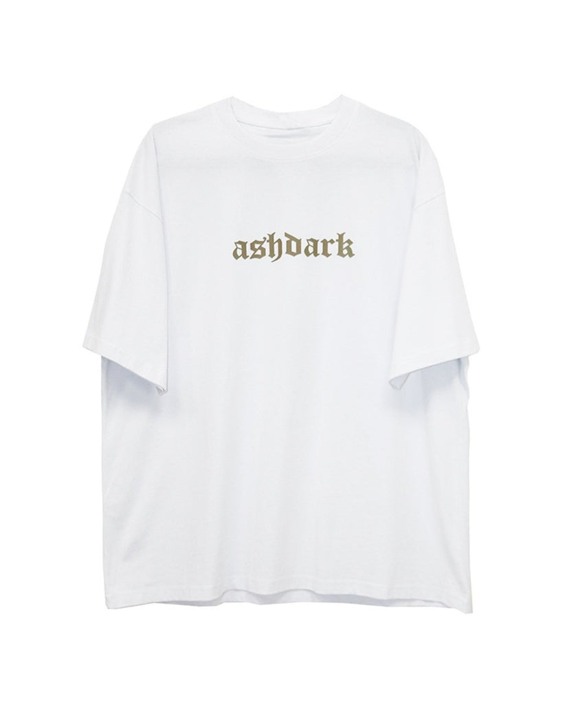 Gothic Logo Short Sleeve T-Shirt ASD0034 - KBQUNQ｜韓国メンズファッション通販サイト