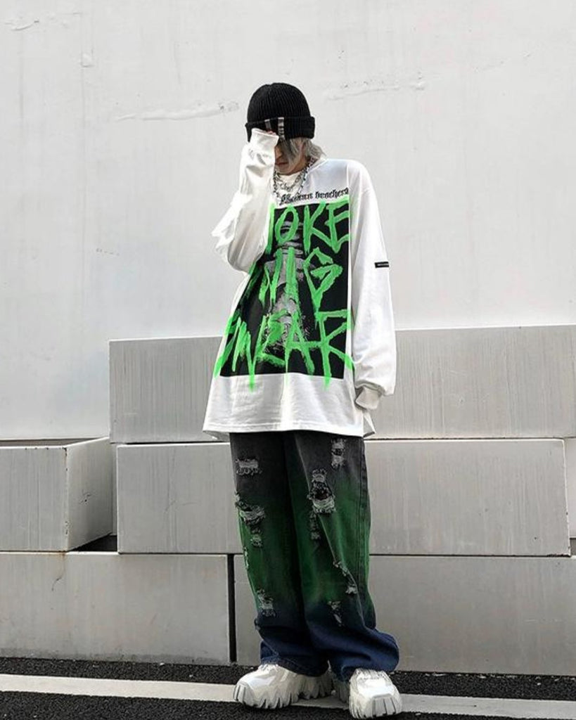 Graffiti Big Long Sleeve 77F0007 - KBQUNQ｜ファッション通販