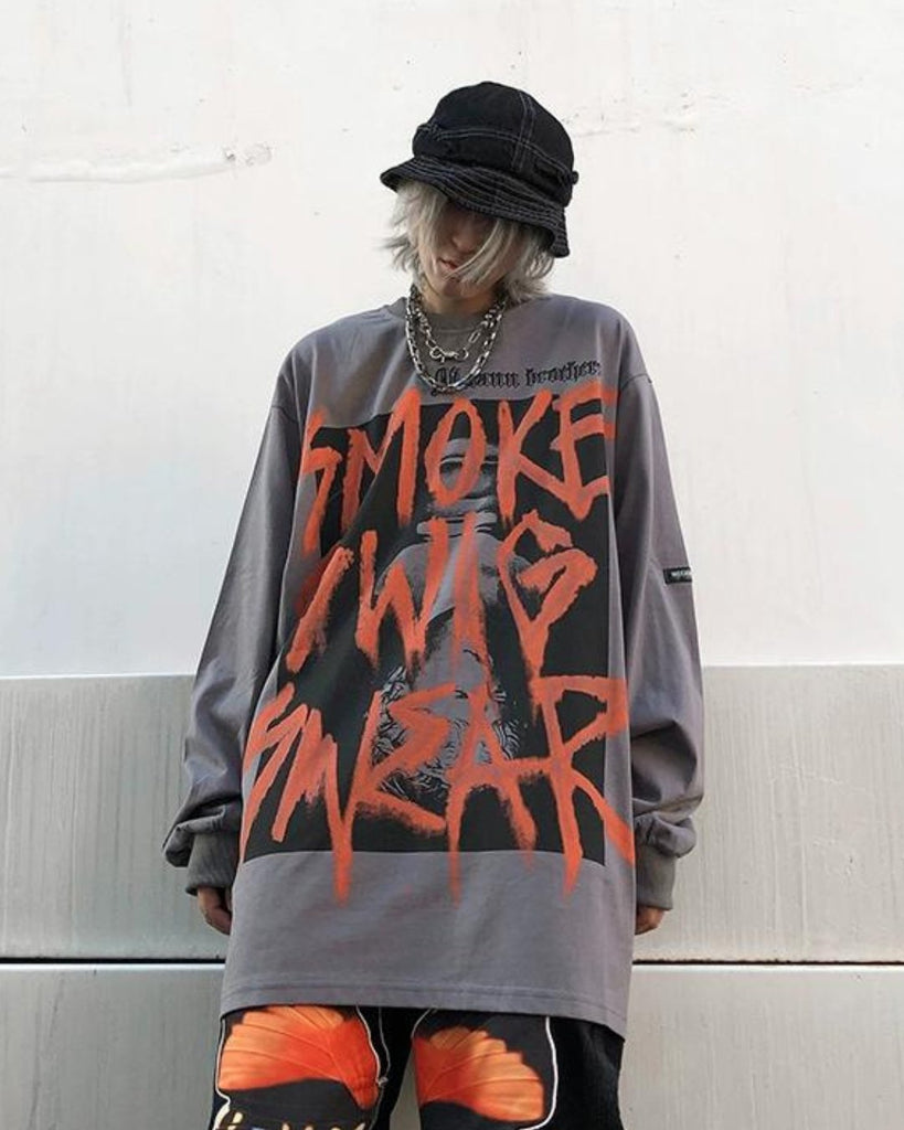 Graffiti Big Long Sleeve 77F0007 - KBQUNQ｜ファッション通販