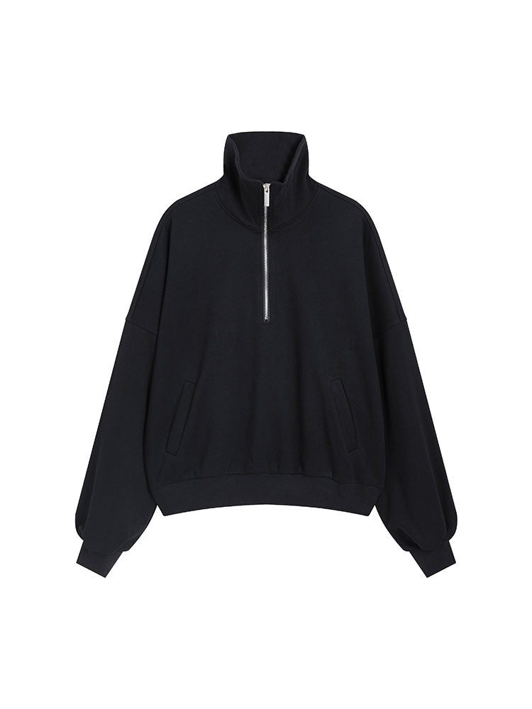 Half Zip Up Sweatshirt SLL0002 - KBQUNQ｜韓国メンズファッション通販サイト