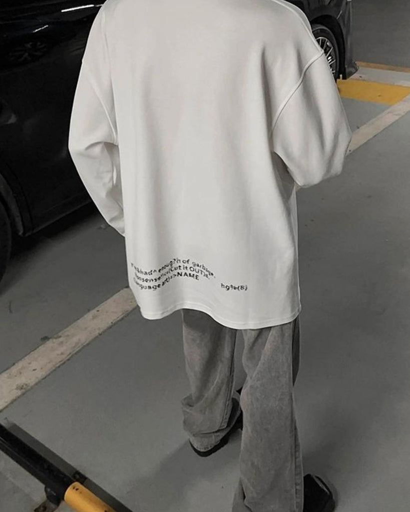 Hand Printed Lettering Crewneck Sweatshirt JMH0040 - KBQUNQ｜ファッション通販