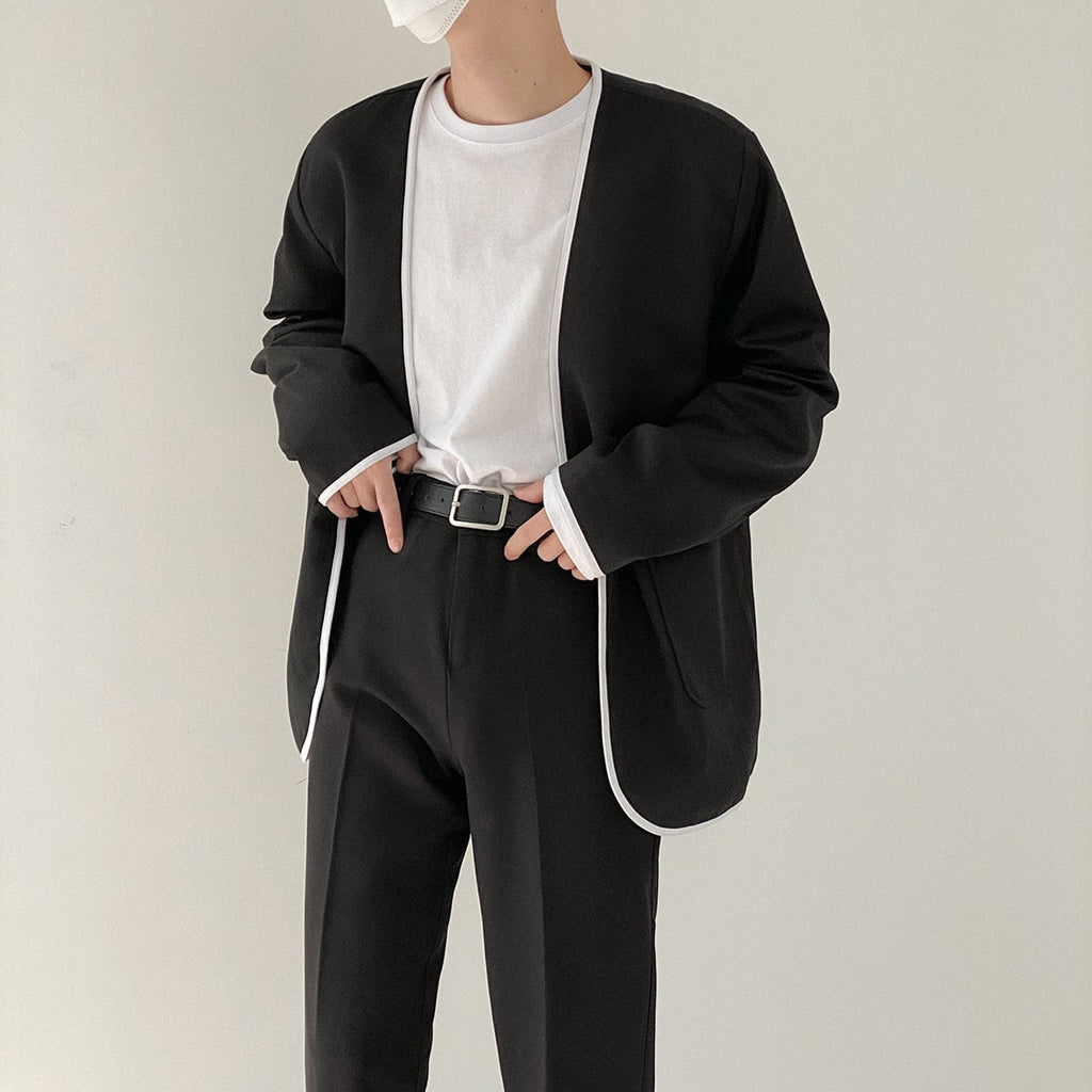 モダンブラックジャケット【KBQ212】 - KBQUNQ｜韓国メンズファッション通販サイト
