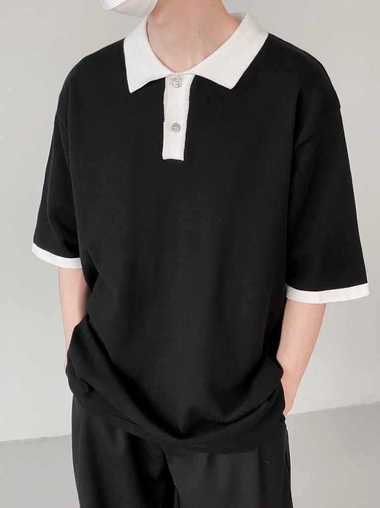モノトーンポロシャツ【KBQ259】 - KBQUNQ｜韓国メンズファッション通販サイト