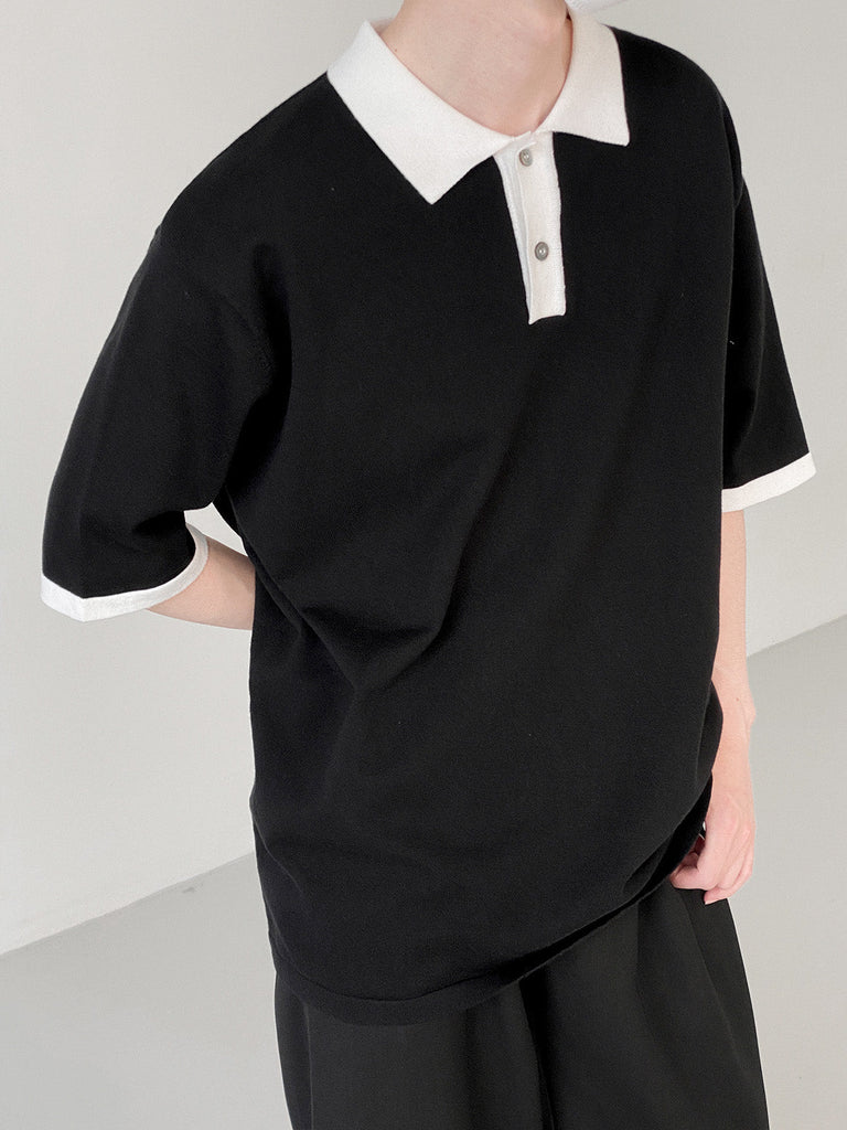 モノトーンポロシャツ【KBQ259】 - KBQUNQ｜韓国メンズファッション通販サイト