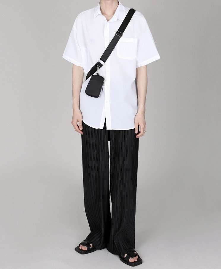 DESIGNER WIDE PANTS KBQ0338 ブラック