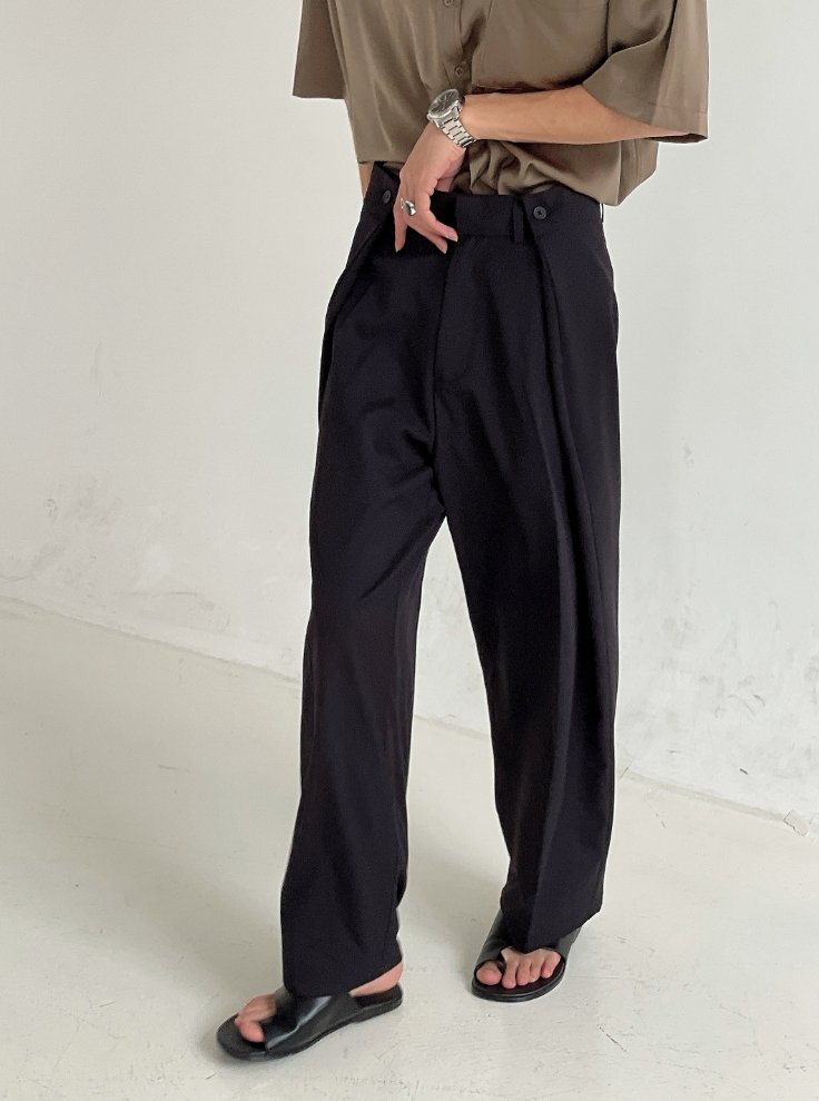 HIGH WEIST WIDE PANTS KBQ0411 – KBQUNQ｜ファッション通販