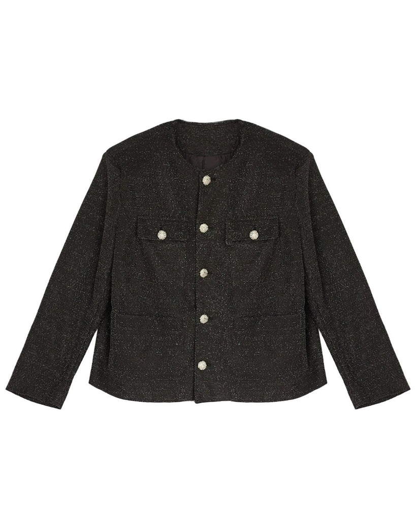 Korean Basic Tweed Jacket CHP0004 - KBQUNQ｜ファッション通販