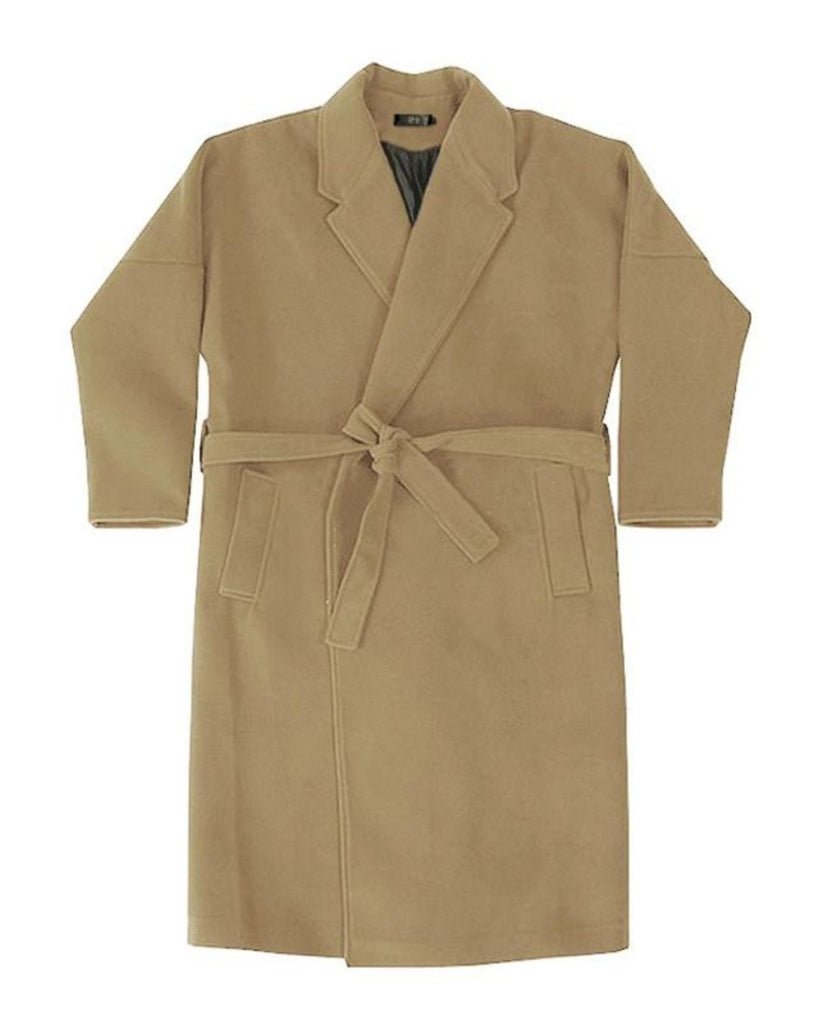 Korean Belt Long Coat VCH0162 - KBQUNQ｜ファッション通販