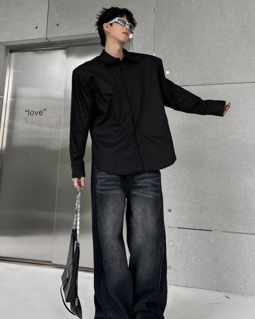 Korean Design Shirt TNS0006 - KBQUNQ｜韓国メンズファッション通販サイト