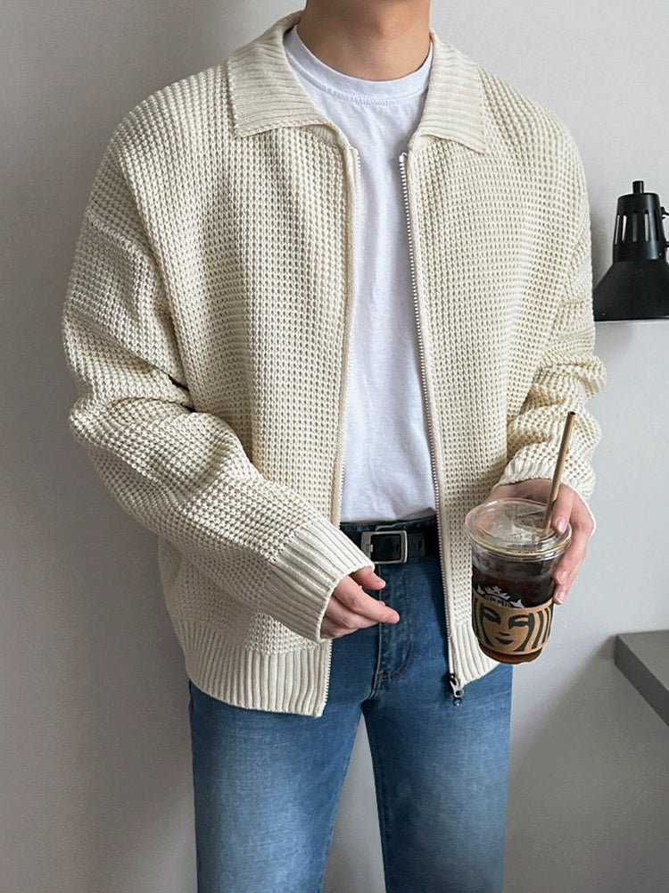 Korean Drivers Knit Jacket VCH0125 - KBQUNQ｜ファッション通販