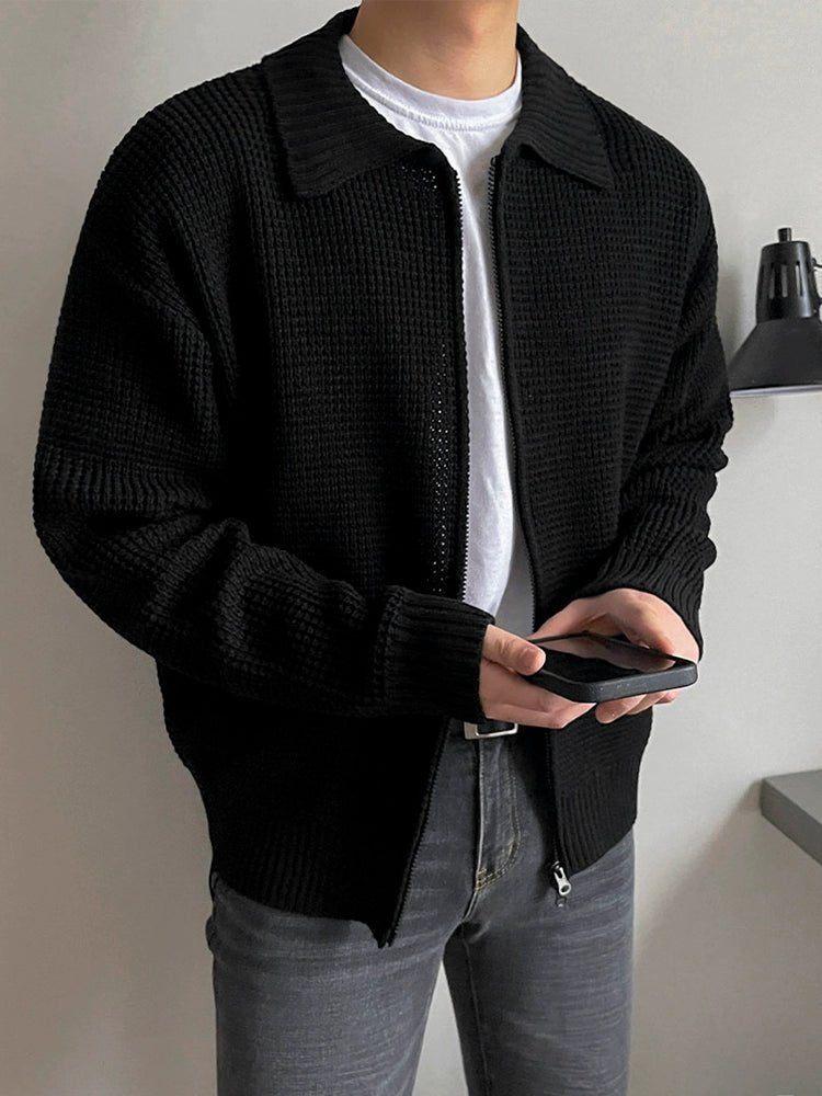 Korean Drivers Knit Jacket VCH0125 - KBQUNQ｜ファッション通販