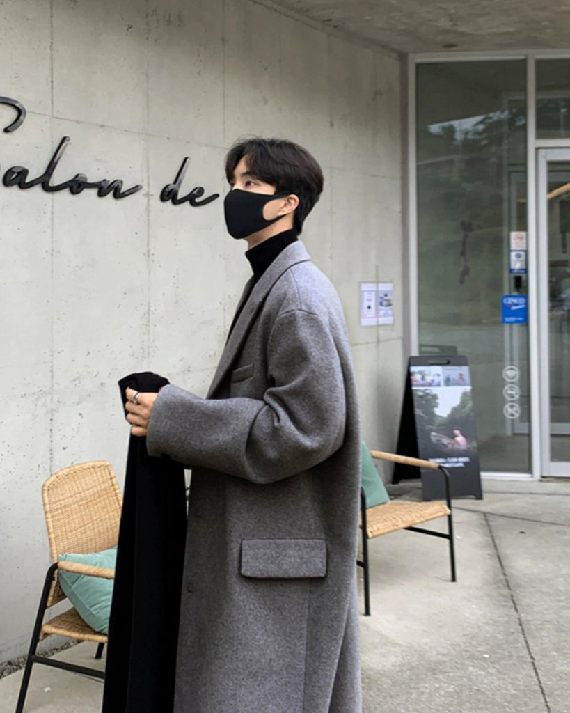 Korean Long Wool Coat VCH0173 - KBQUNQ｜ファッション通販