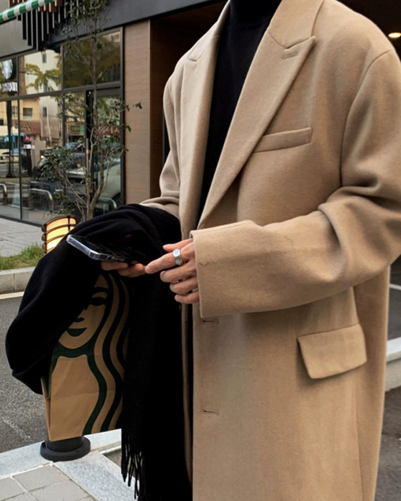 Korean Long Wool Coat VCH0173 - KBQUNQ｜ファッション通販