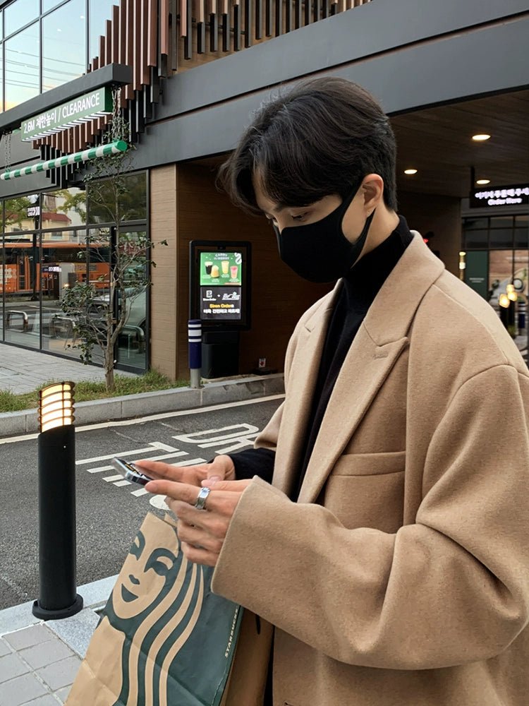 Korean Long Wool Coat VCH0173 - KBQUNQ｜ファッション通販