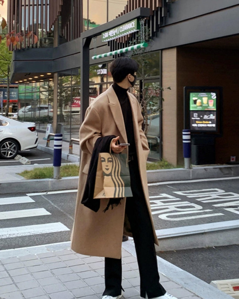 Korean Long Wool Coat VCH0173 - KBQUNQ｜ファッション通販