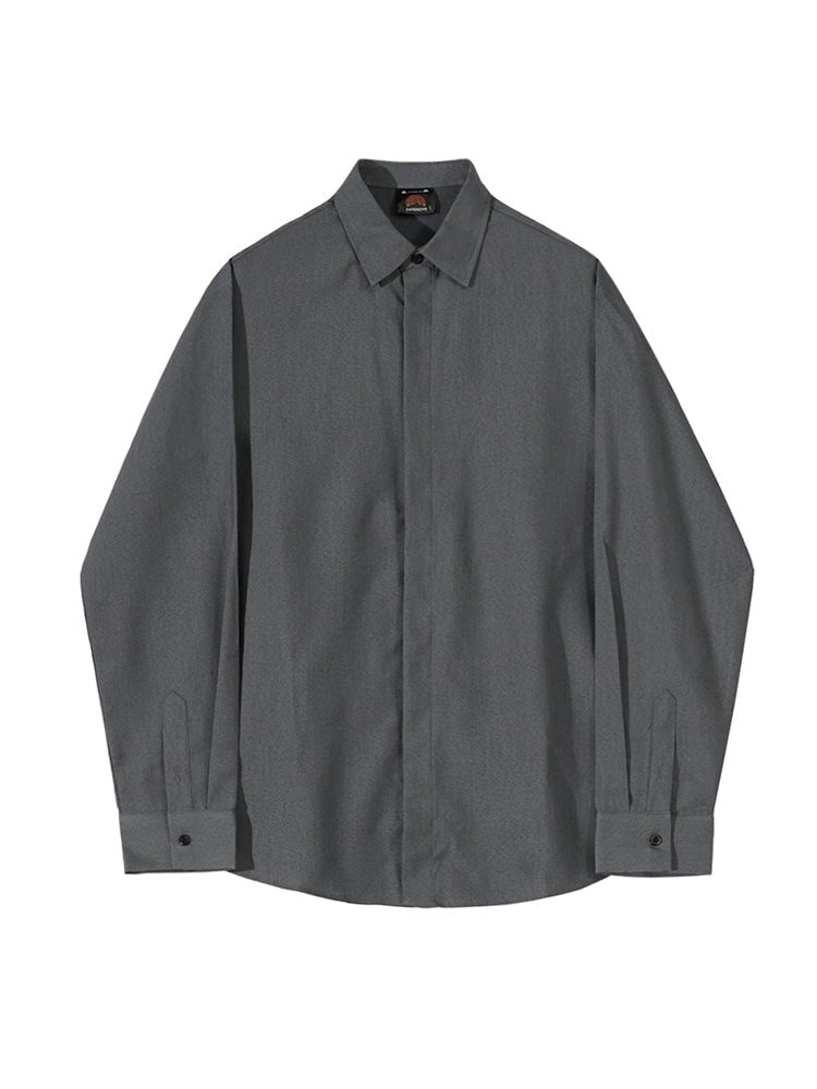 Korean Silk Relax Shirt VCH0130 - KBQUNQ｜ファッション通販