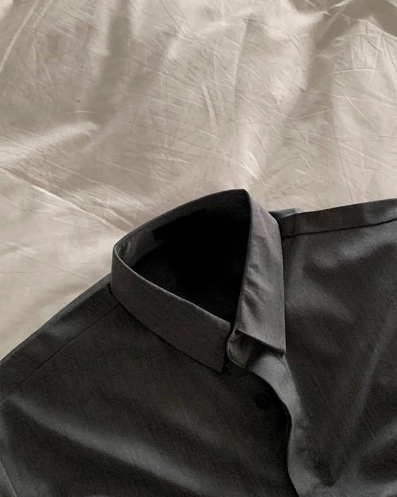 Korean Silk Relax Shirt VCH0130 - KBQUNQ｜ファッション通販