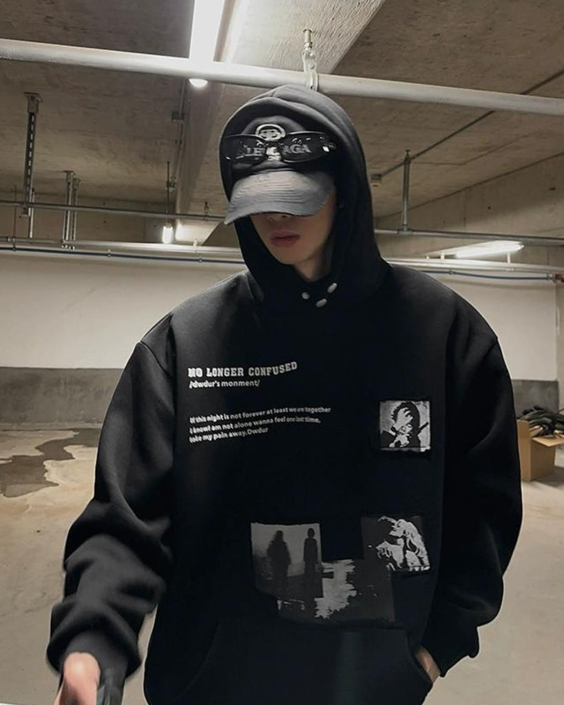 Korean Street Sweat Hoodie JMH0081 - KBQUNQ｜ファッション通販