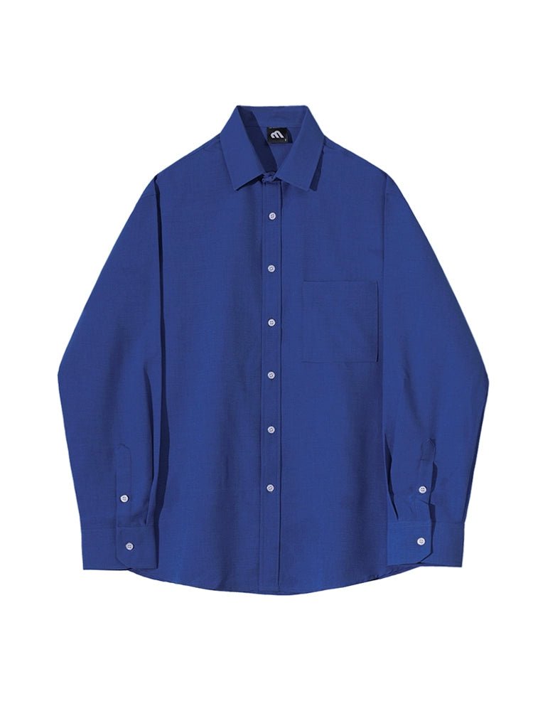 Korean Trend Casual Long Sleeve Shirt VCH0124 - KBQUNQ｜ファッション通販