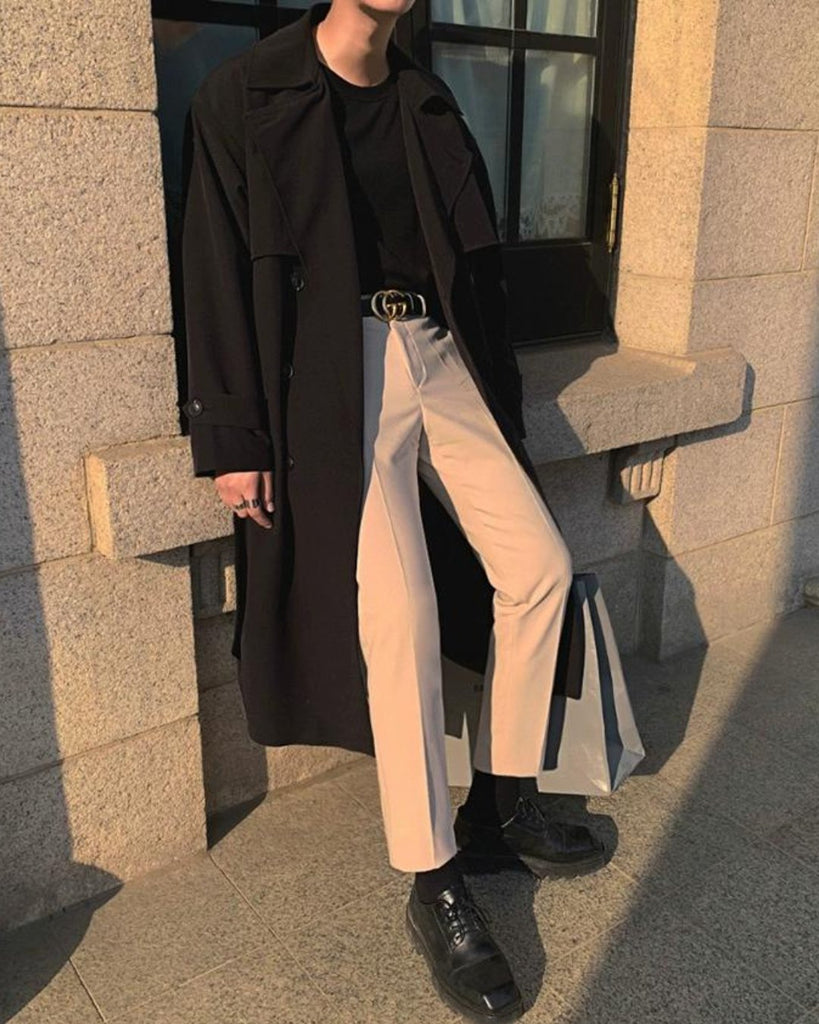 Korean Wide Trench Coat VCH0120 - KBQUNQ｜ファッション通販