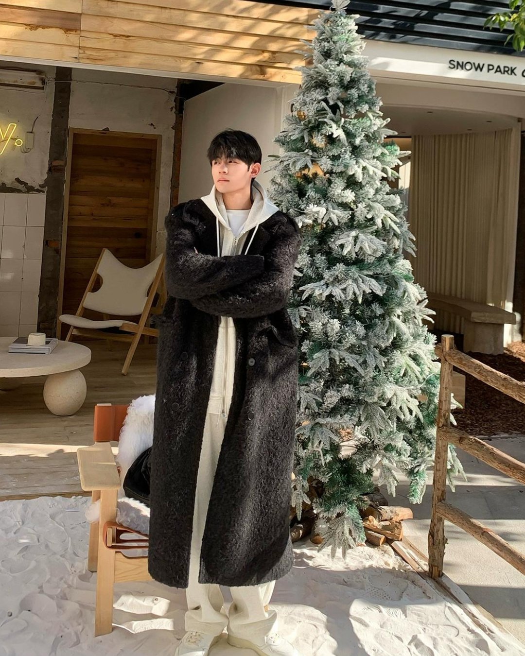 liter（韓国）carol wool alpaca coat ウールコート　白 cloud alpaca coat | OHOTORO