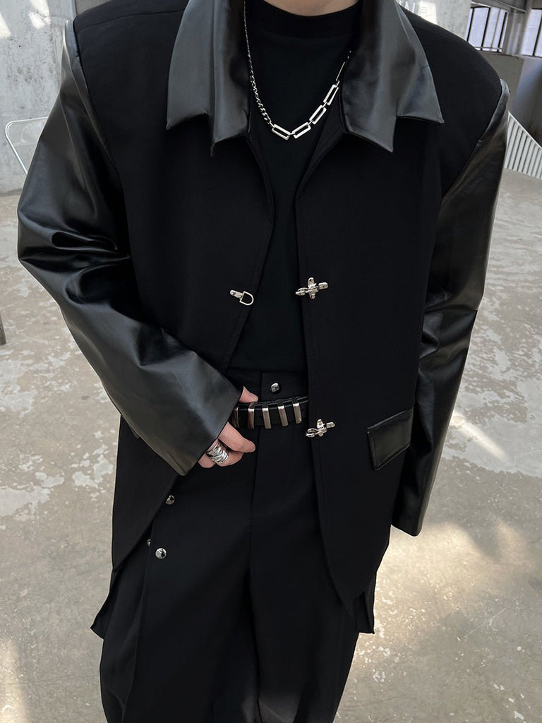 Leather Casual Jacket FEI0004 - KBQUNQ｜韓国メンズファッション通販サイト