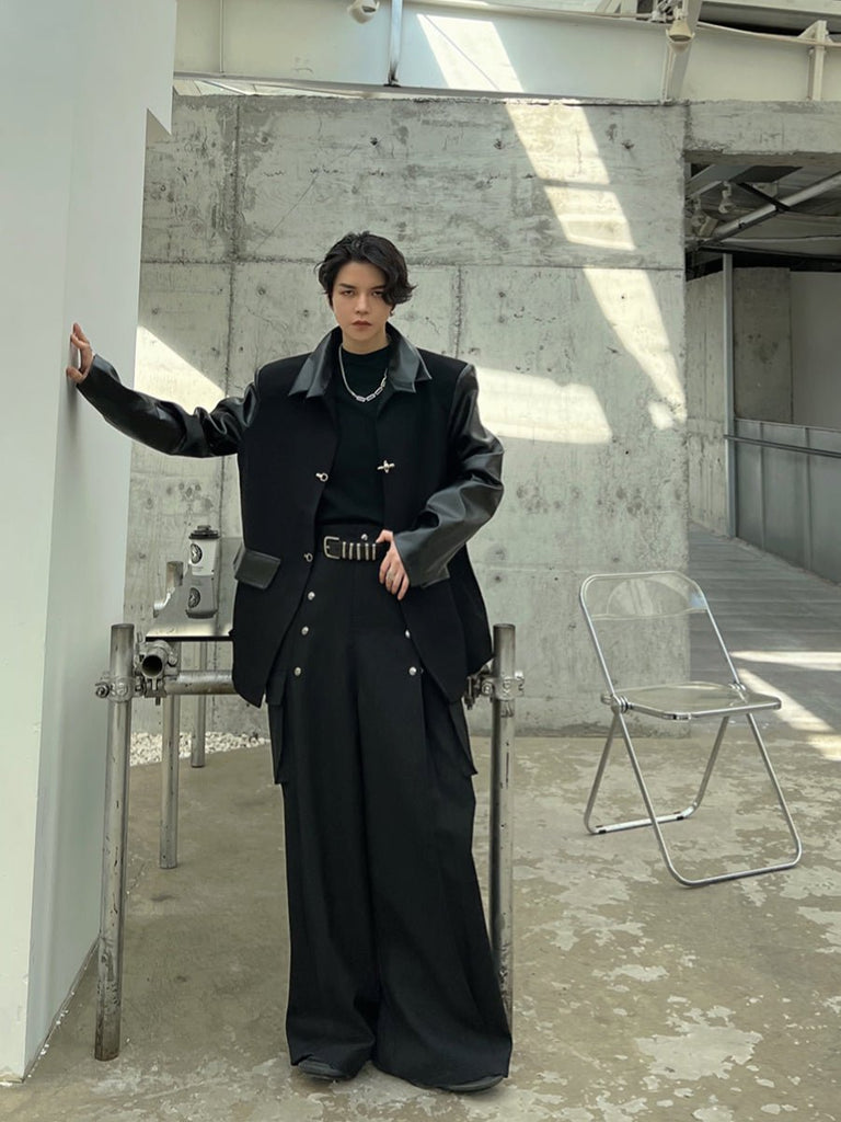 Leather Casual Jacket FEI0004 - KBQUNQ｜韓国メンズファッション通販サイト