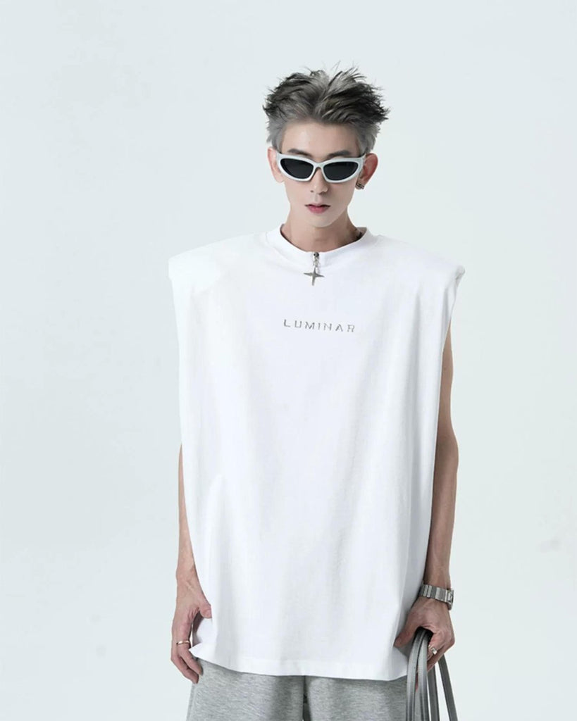 Logo sleeveless T-shirt XSZ0004 - KBQUNQ｜韓国メンズファッション通販サイト