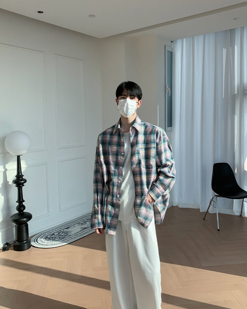 Long Sleeve Shirt BKC0185 - KBQUNQ｜韓国メンズファッション通販サイト