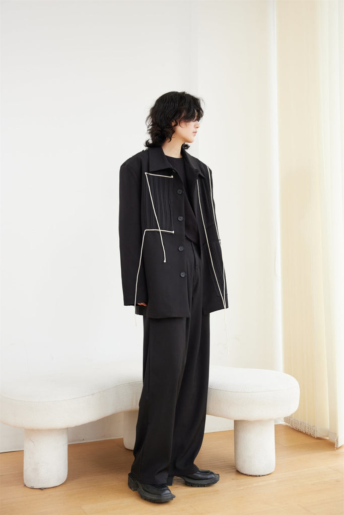 Long Straight Jacket SVN0002 - KBQUNQ｜韓国メンズファッション通販サイト