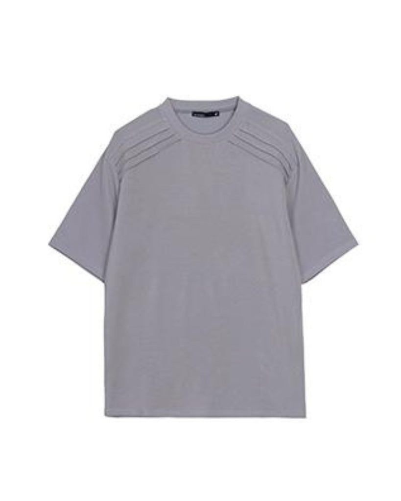 Loose Casual Round Neck T-Shirt HUD0053 - KBQUNQ｜韓国メンズファッション通販サイト