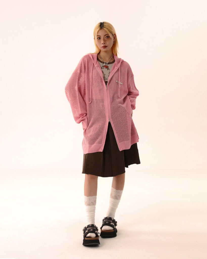 Loose Knit Hoodie FRR0004 - KBQUNQ｜ファッション通販