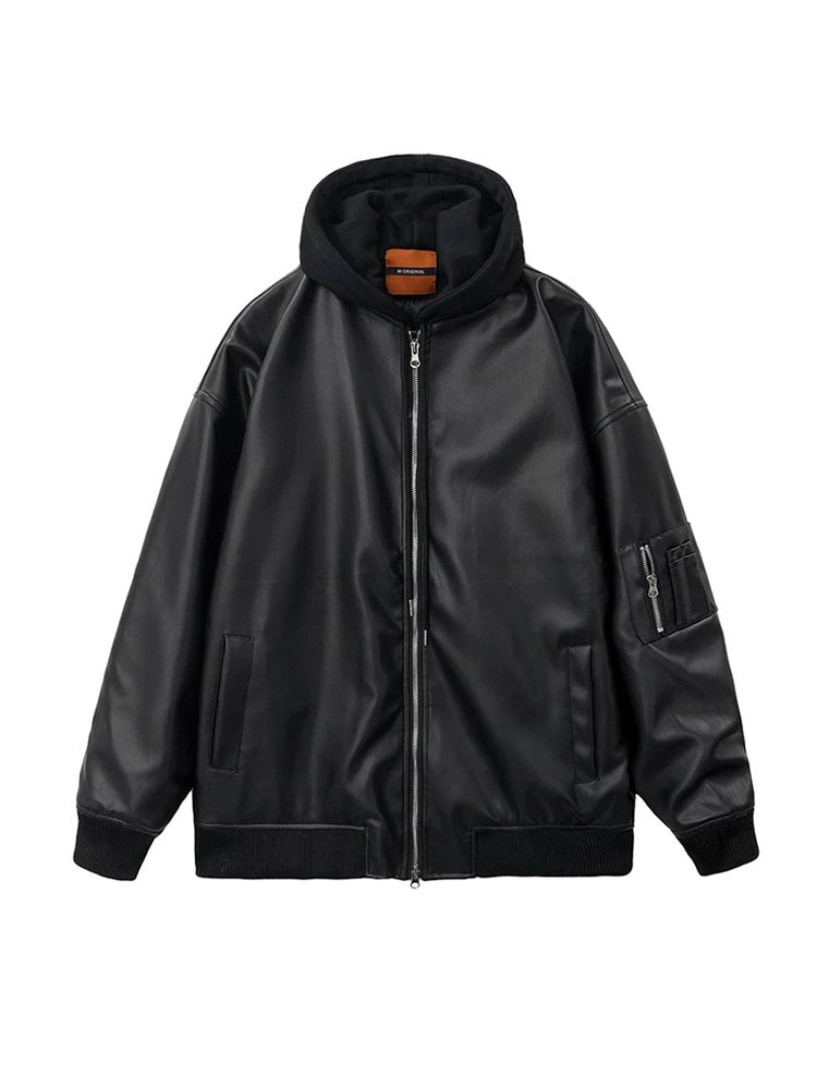 Loose Silhouette Leather Zip Blouson VCH0170 - KBQUNQ｜ファッション通販