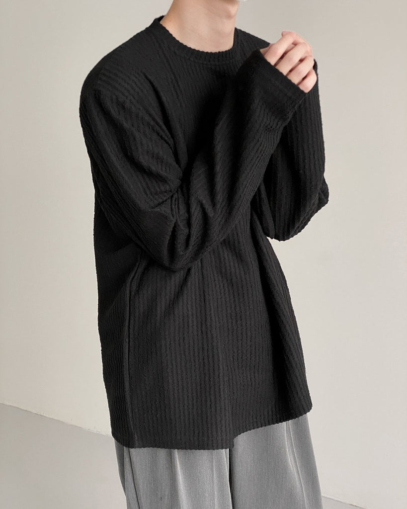 MEN'S PIT STRIPE LONG SLEEVE T-SHIRT【KBQ535】 - KBQUNQ｜韓国メンズファッション通販サイト