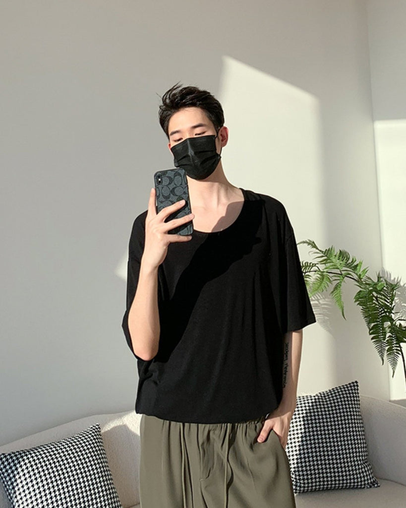 Men's Short Sleeve T-Shirt BKC165 - KBQUNQ｜韓国メンズファッション通販サイト