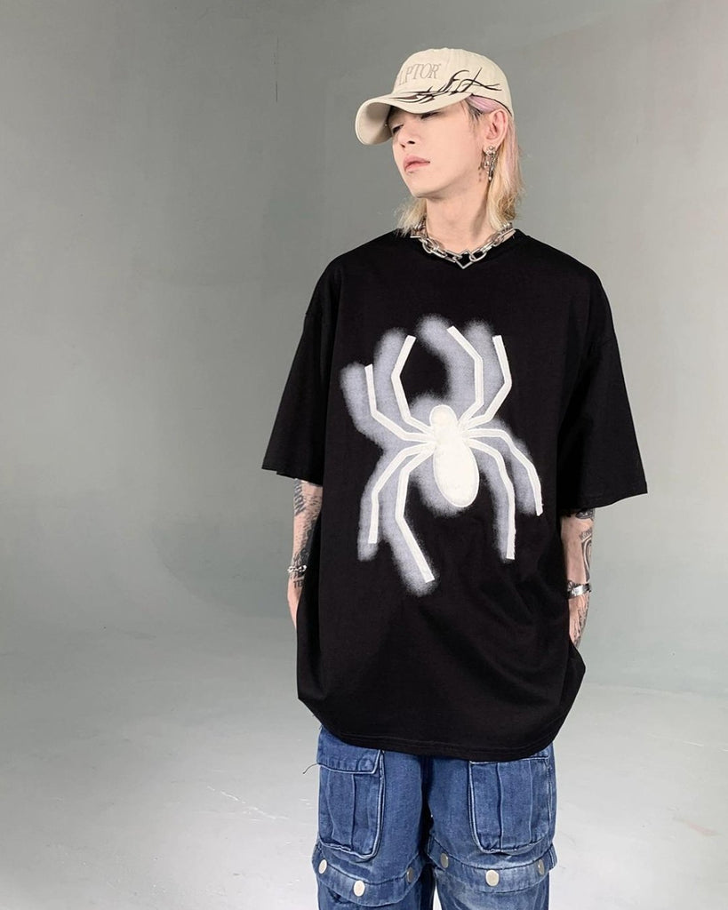 Mode Spider Logo T-Shirt ASD0053 - KBQUNQ｜韓国メンズファッション通販サイト