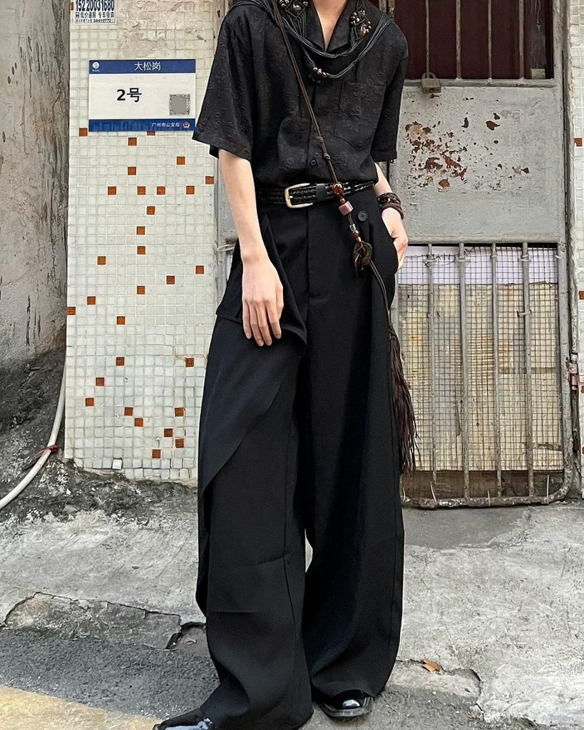 Mode Wrap Design Pants YMN0006 - KBQUNQ｜韓国メンズファッション通販サイト