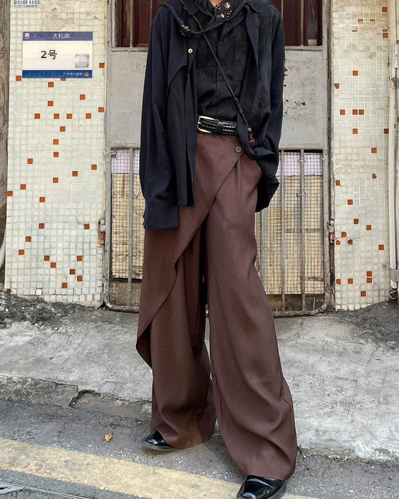Mode Wrap Design Pants YMN0006 - KBQUNQ｜韓国メンズファッション通販サイト