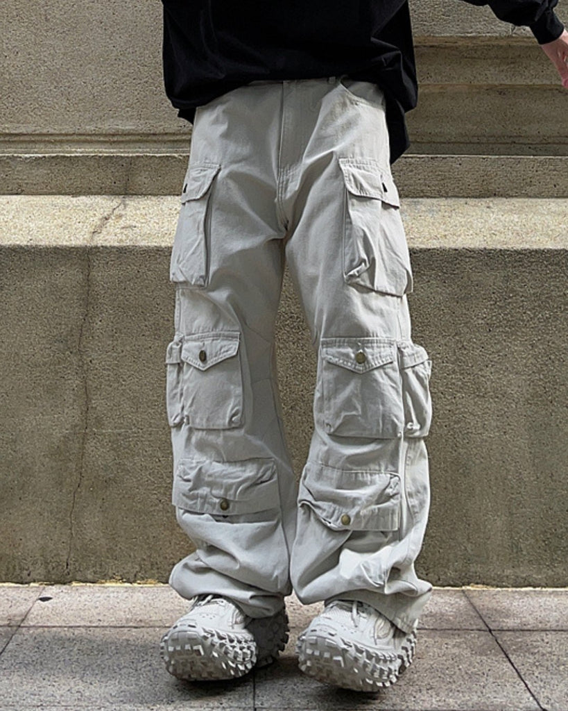 Multi-Pocket Over Cargo Pants FTG0005 - KBQUNQ｜韓国メンズファッション通販サイト
