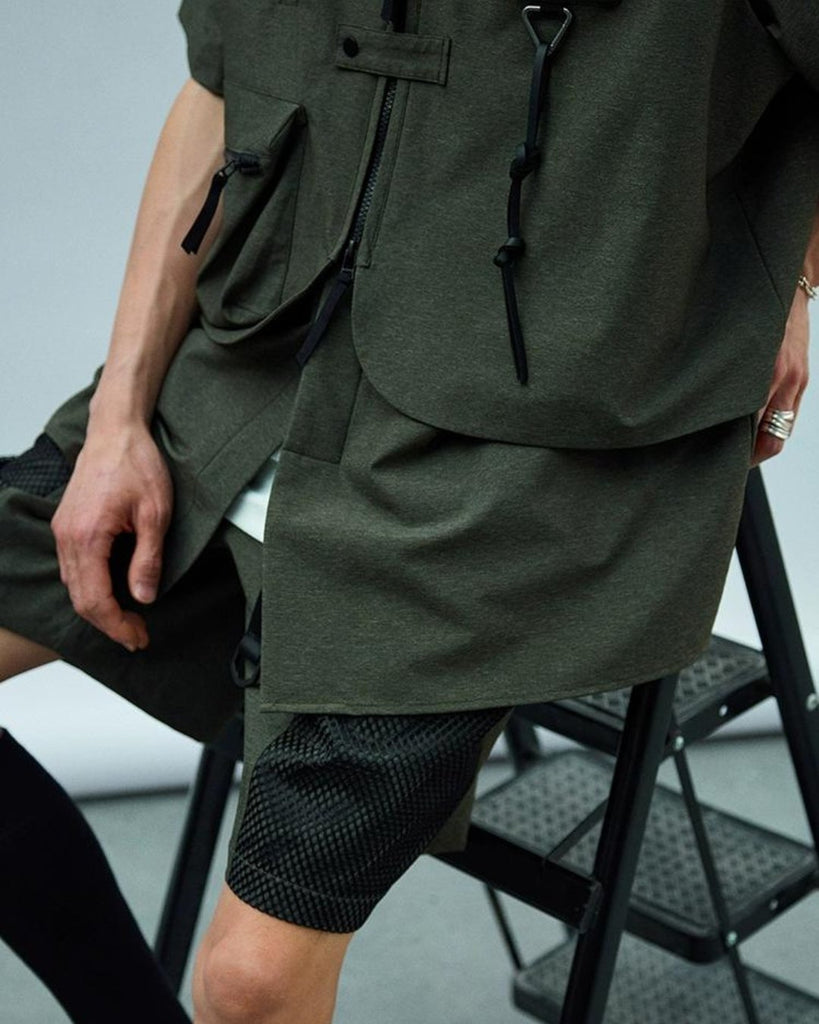 Multi-Pocket Short Sleeve Military Shirt NAS0009 - KBQUNQ｜韓国メンズファッション通販サイト