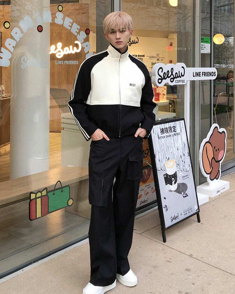 Multi Pocket Straight Wide Pants SLL0013 - KBQUNQ｜韓国メンズファッション通販サイト