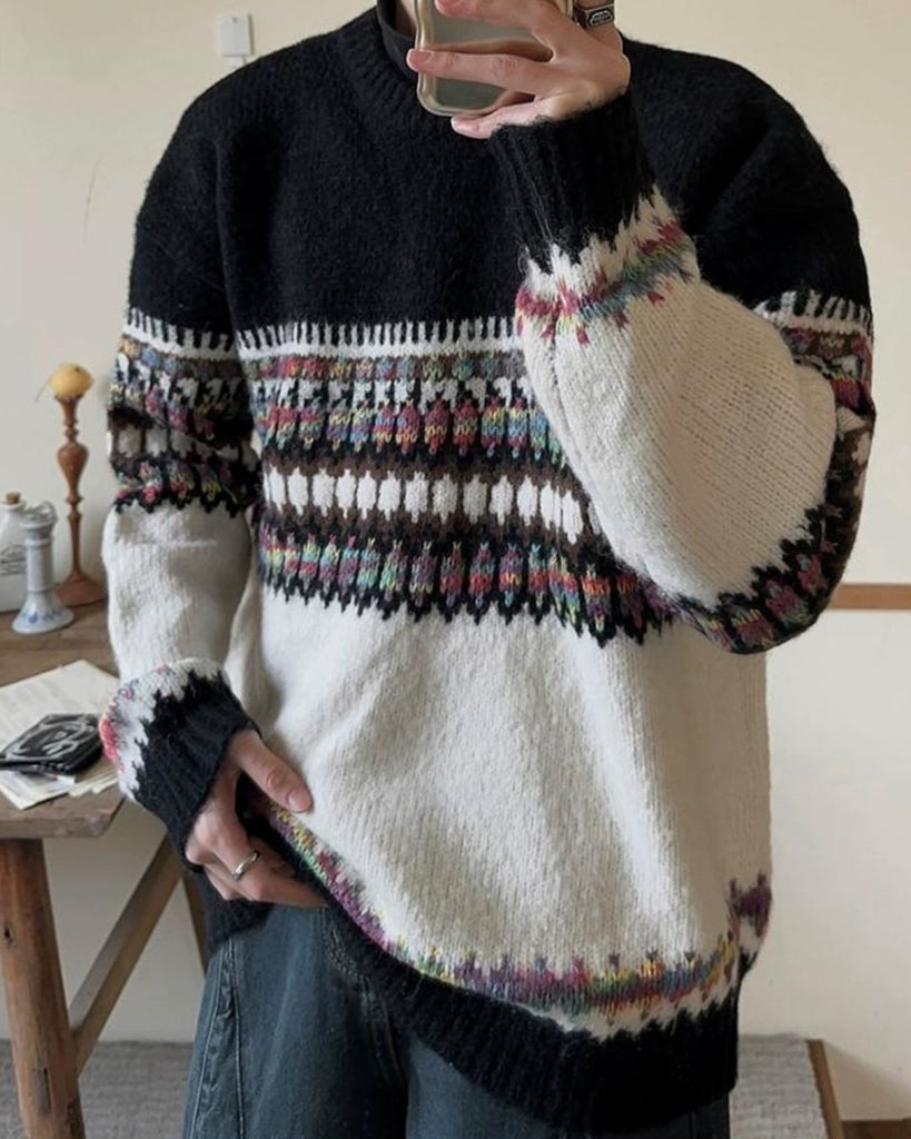 Nordic Knit Sweater JMH0077 - KBQUNQ｜ファッション通販