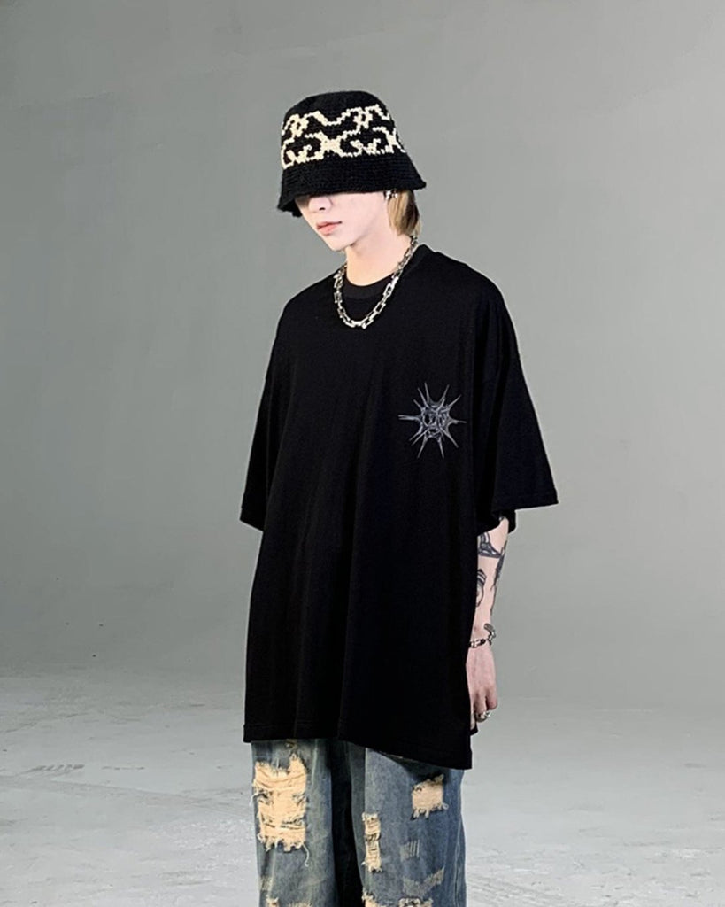 Original Design Irregular Sphere T-Shirt ASD0044 - KBQUNQ｜韓国メンズファッション通販サイト