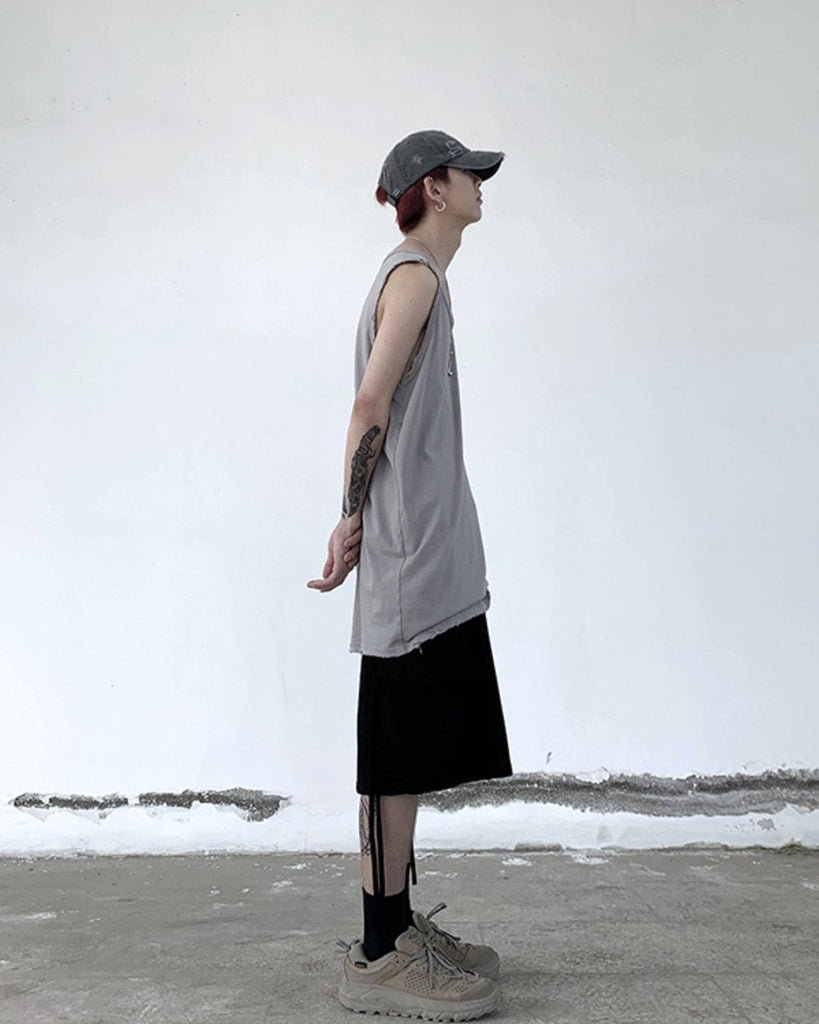 Oversize Loose Plain Sleeveless ASD0039 - KBQUNQ｜韓国メンズファッション通販サイト