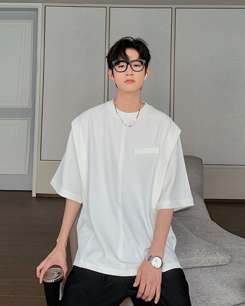 Relax Loose Basic T-Shirt HUD0058 - KBQUNQ｜韓国メンズファッション通販サイト