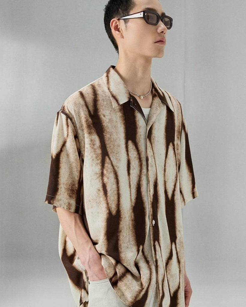 Resort Design Short Sleeve Shirt NAS0013 - KBQUNQ｜韓国メンズファッション通販サイト