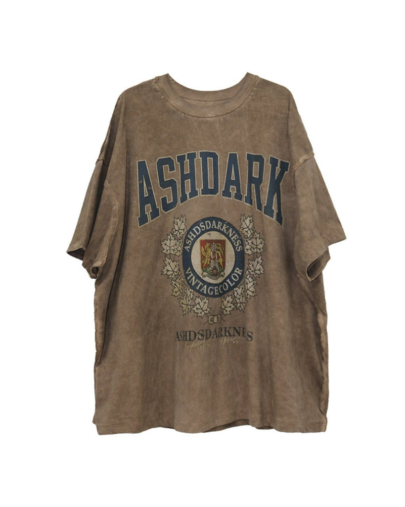 Retro American Old School Short Sleeve T-Shirt ASD0042 - KBQUNQ｜韓国メンズファッション通販サイト