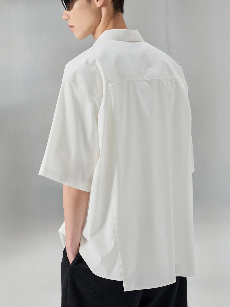Retro Basic Short Sleeve Shirt NAS0011 - KBQUNQ｜韓国メンズファッション通販サイト