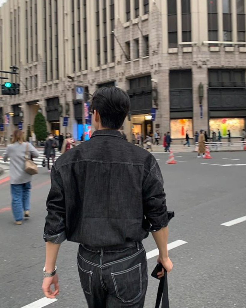Retro Denim Style Jacket & Denim Pants VCH0116 - KBQUNQ｜ファッション通販