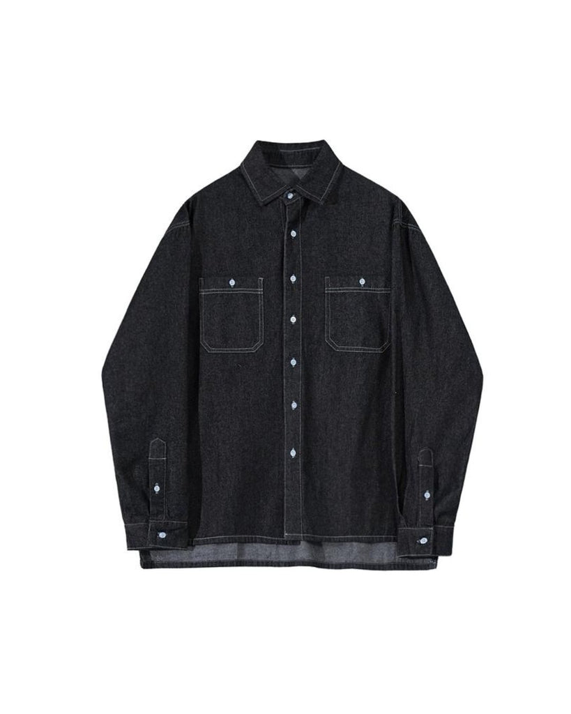 Retro Denim Style Jacket & Denim Pants VCH0116 - KBQUNQ｜ファッション通販